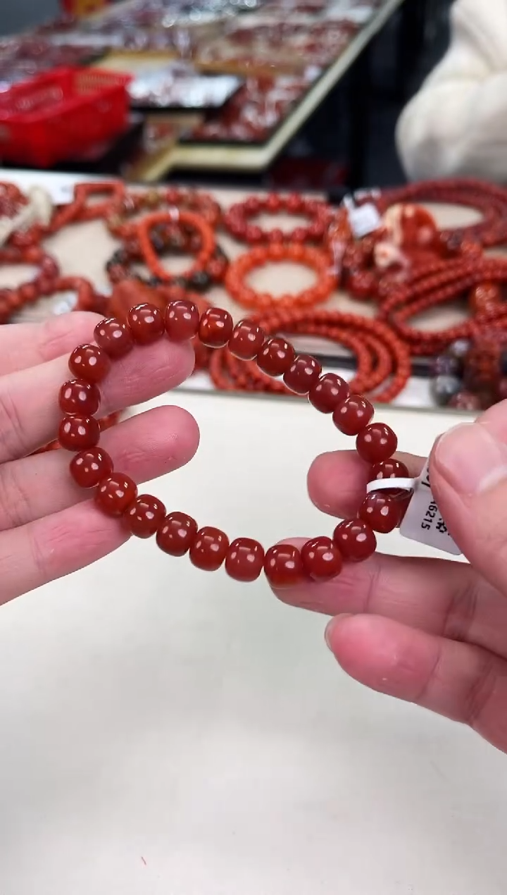 未镶嵌瓦西nxh老型手串9+南红玛瑙（多样式发其一）