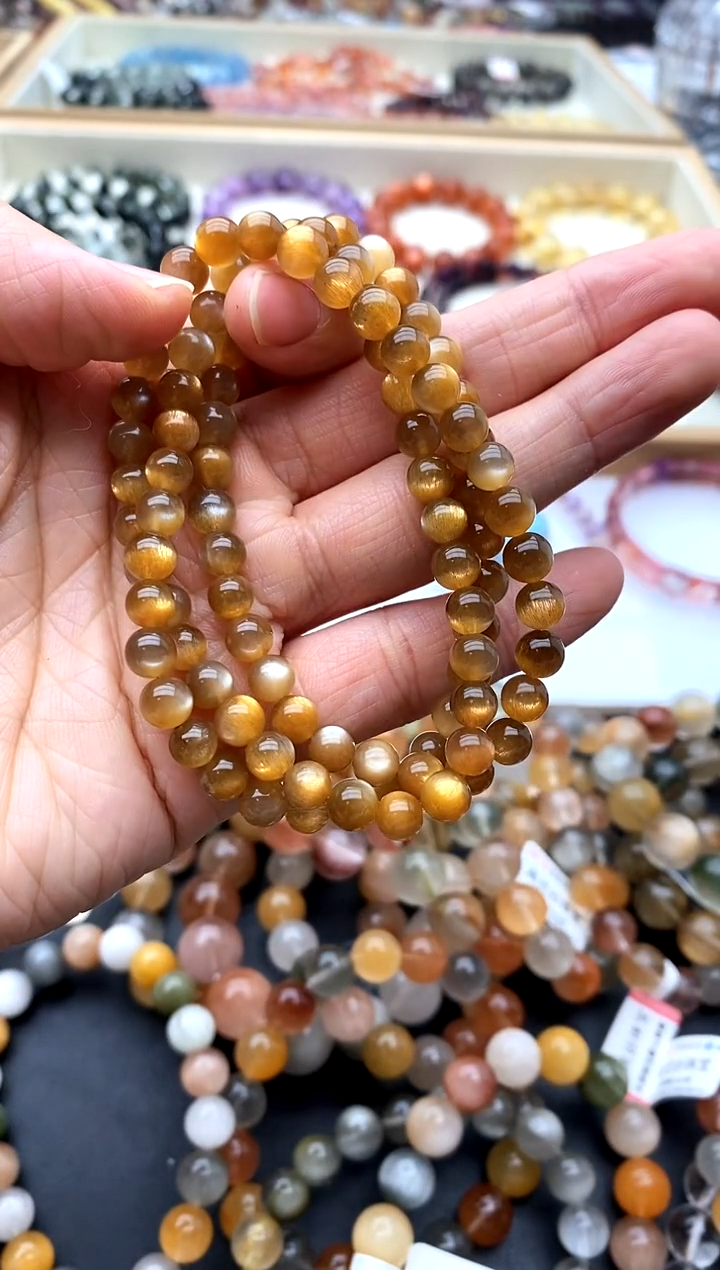 【闪购商品】手链未镶嵌长石金骨干6.3