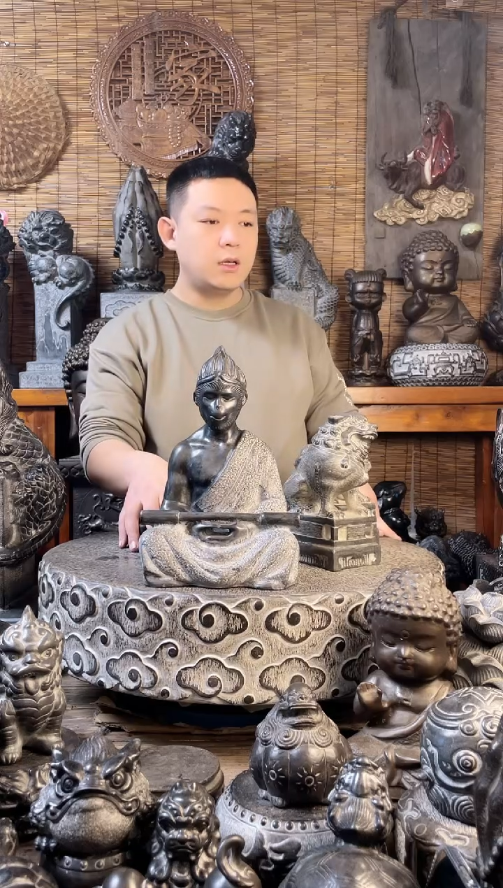【闪购商品】30悟空天然青石雕刻