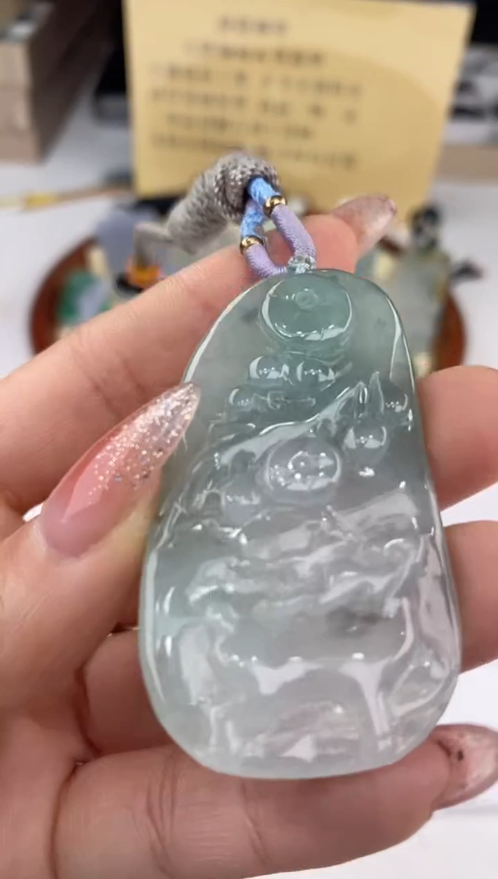 【闪购商品】翡翠吊坠(赠链)未镶嵌27301/静静聊翠静静聊翠