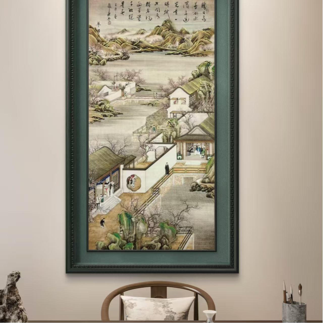 赵立鹤-杏苑春闲.138**68.国画