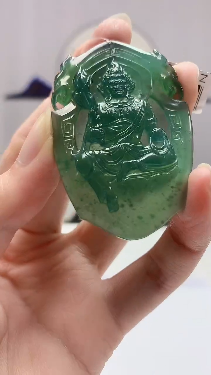 【闪购商品】定制翡翠未镶嵌4688zm-毛货挂件人物179