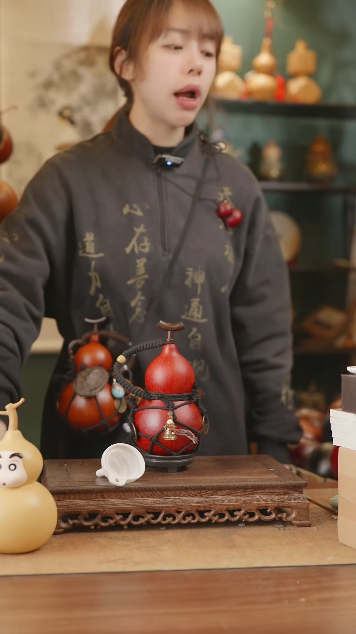 【闪购商品】33号精品天然大漆工艺防渗内胆酒葫芦~