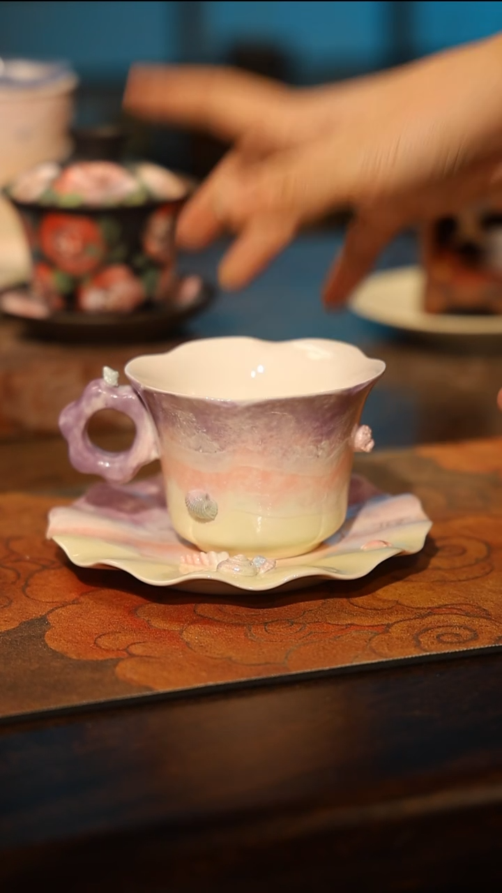 陶瓷景德镇高温釉下彩手工手绘款式