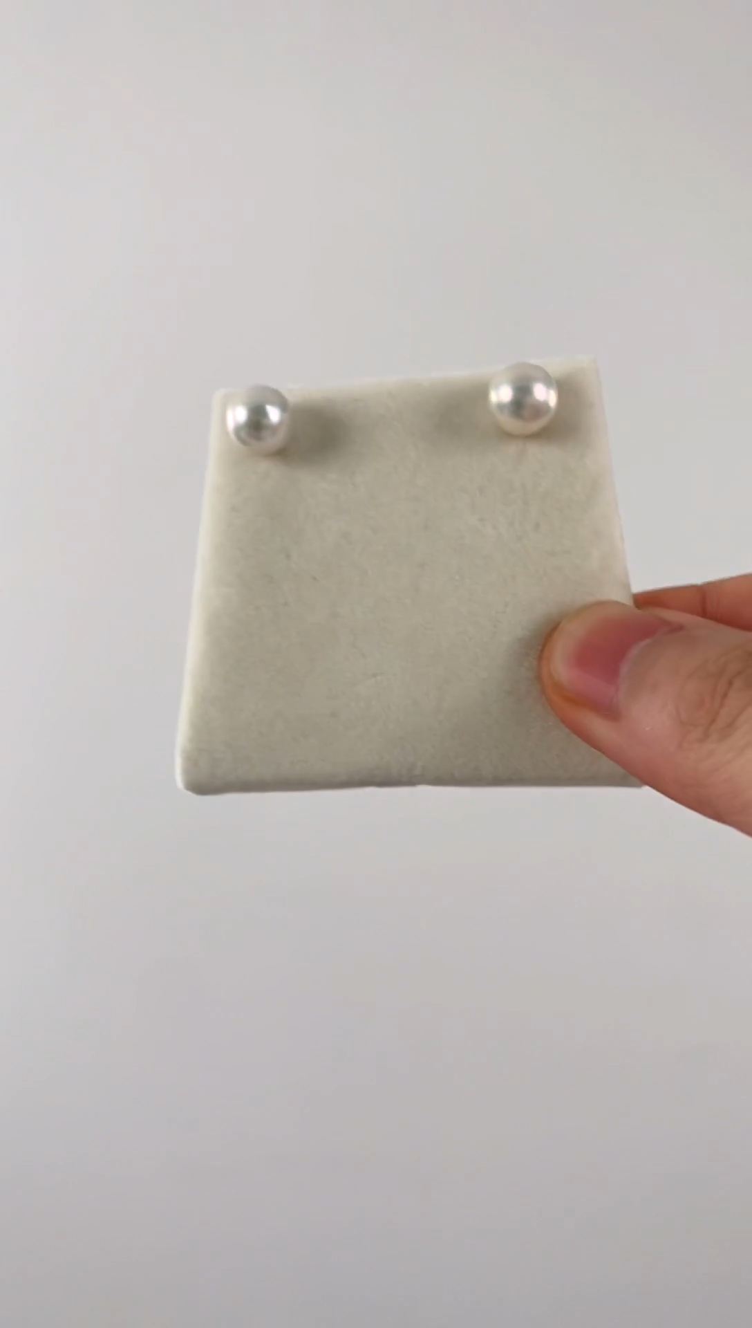 银S925镶嵌耳钉淡水珍珠淡水耳钉