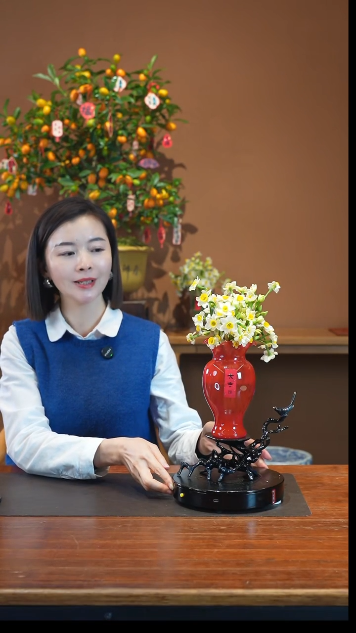 全部花朵水仙花红盆景盆景盆景