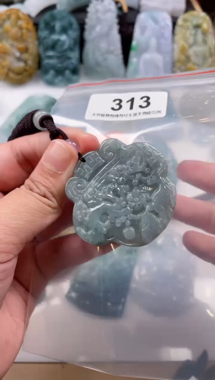 【闪购商品】翡翠颈饰未镶嵌天然缅甸A货翡翠313