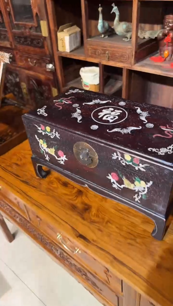 【闪购商品】木木艺邵氏紫檀蝙蝠腿箱528.888