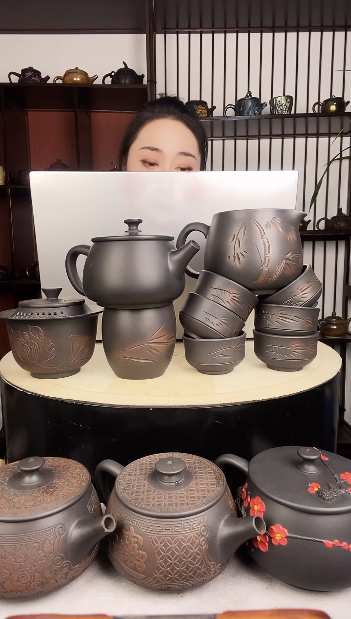 恒****厂300黑金刚+6竹子客杯1主杯+荷花手抓+公道杯