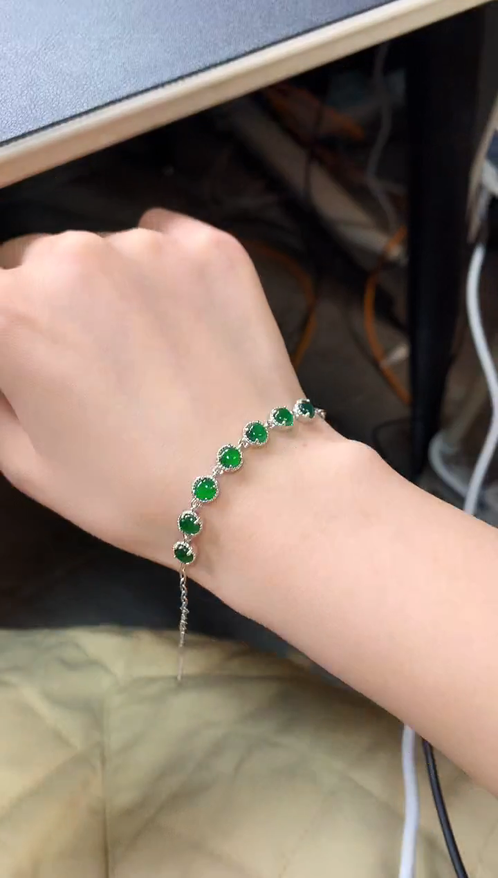 【闪购商品】翡翠戒指银S925镶嵌56744