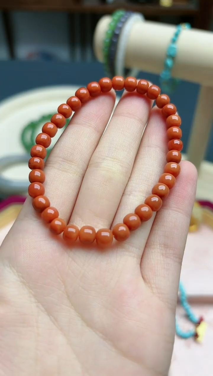 【闪购商品】南红玛瑙手串未镶嵌南红6mm手串*1 GW
