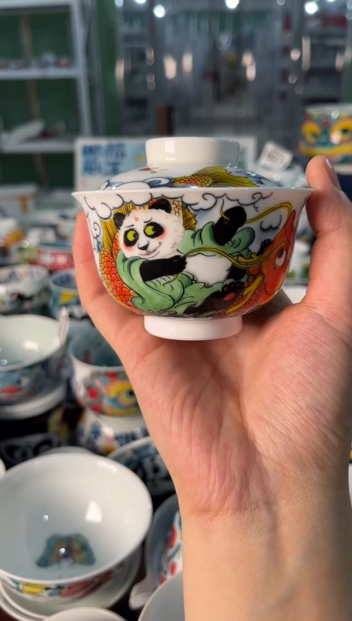 陶瓷昨明景德镇陶瓷：盖碗