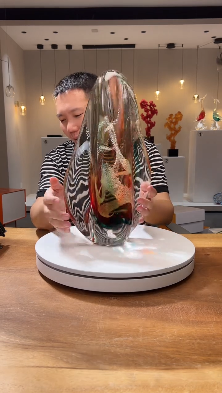 【闪购商品】茶宠巴比特美学 月虹红色+蓝色 42cm