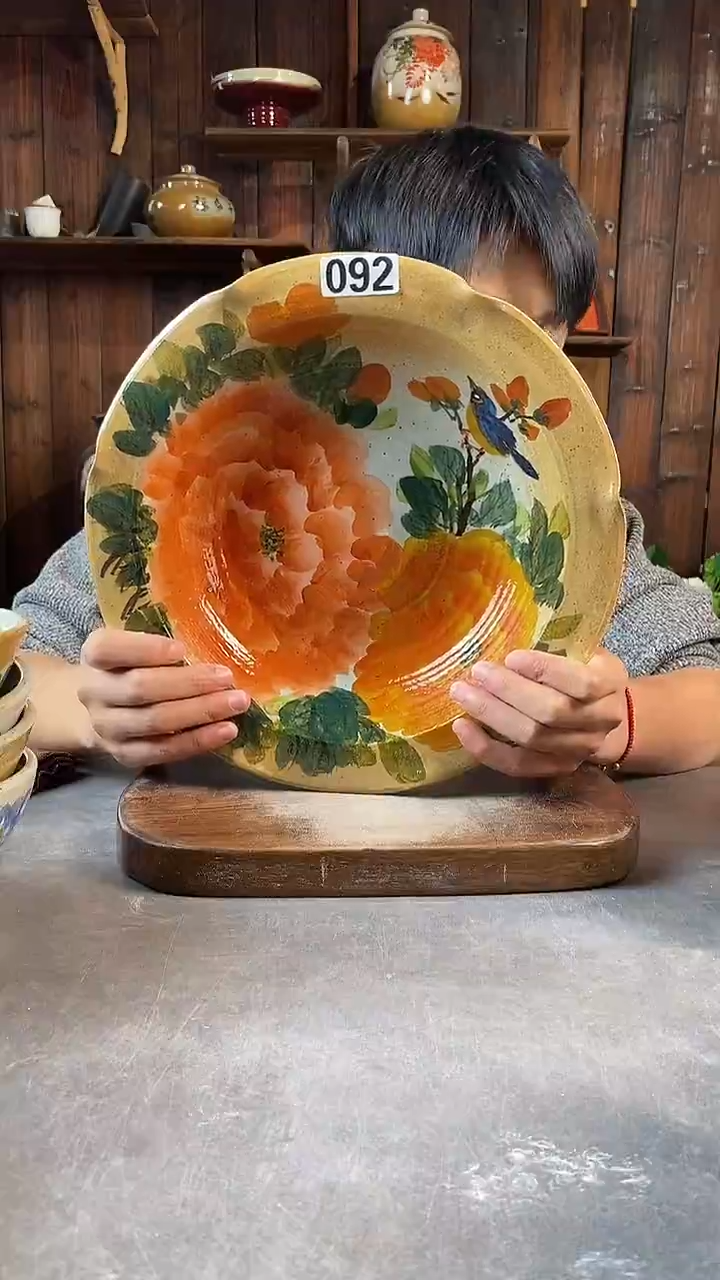 碗092，手工手绘，超值陶瓷