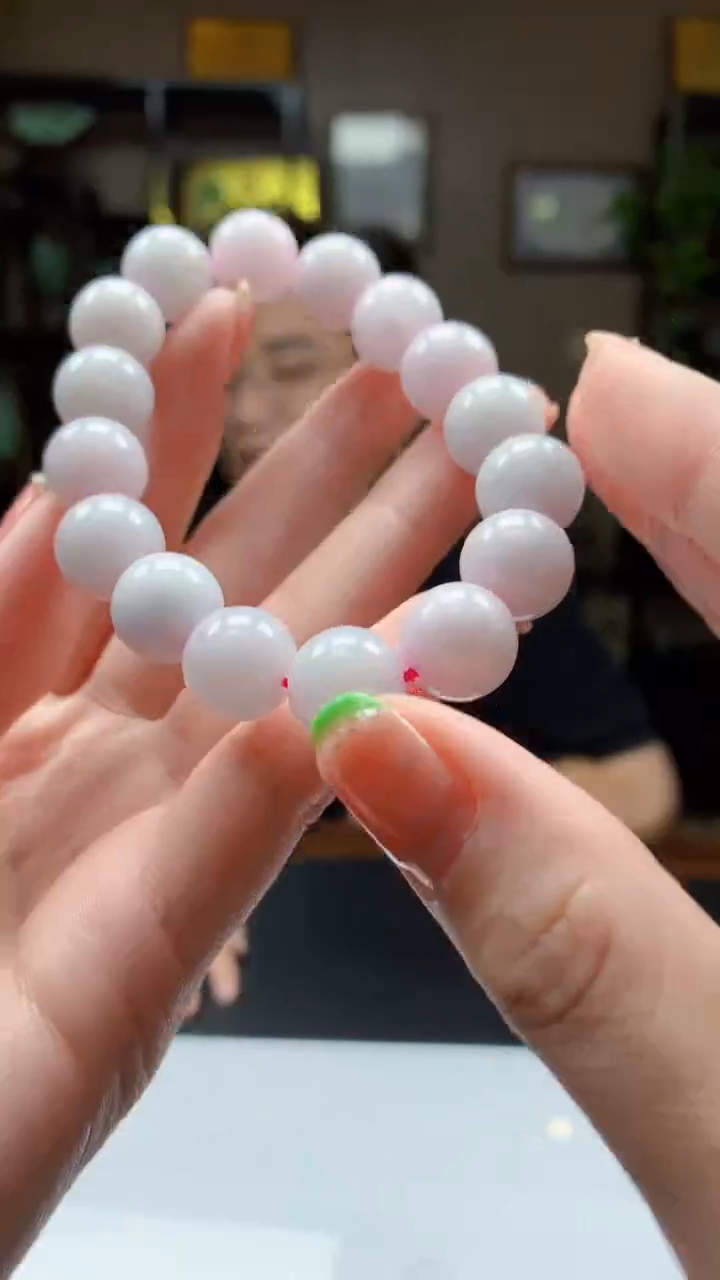 定制翡翠未镶嵌1030ry-毛货手串18