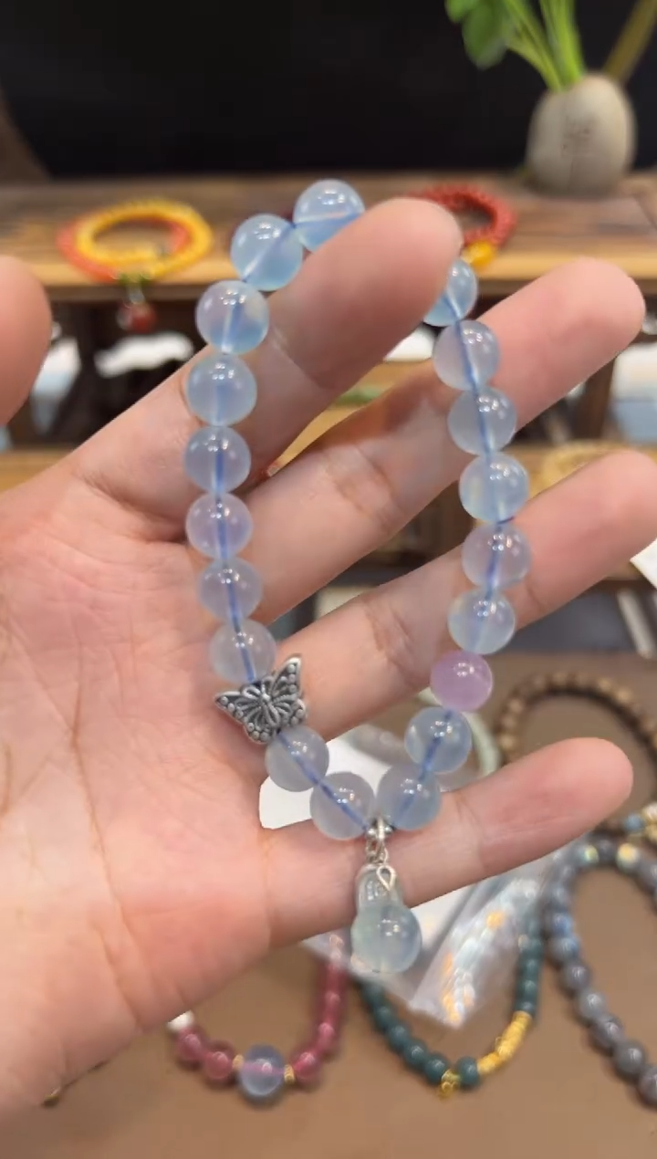 【闪购商品】海蓝宝石手链未镶嵌@@手饰