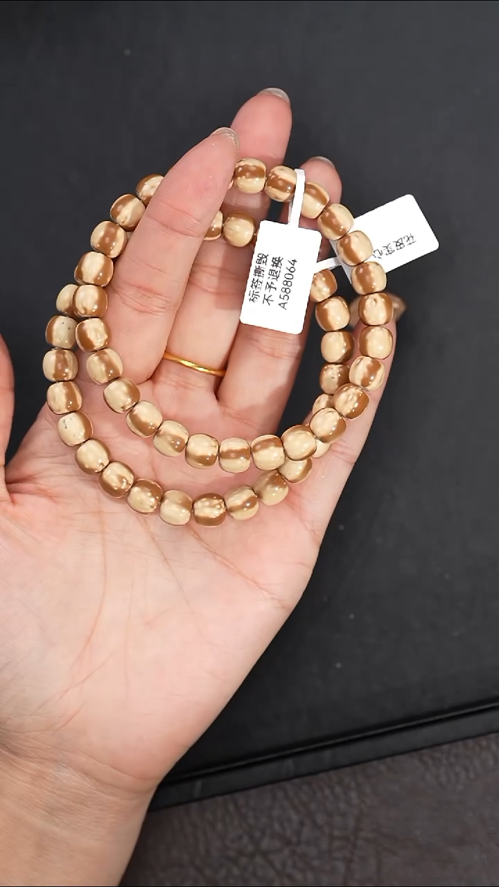 手串紫金鼠8mm8064三花实心鼠