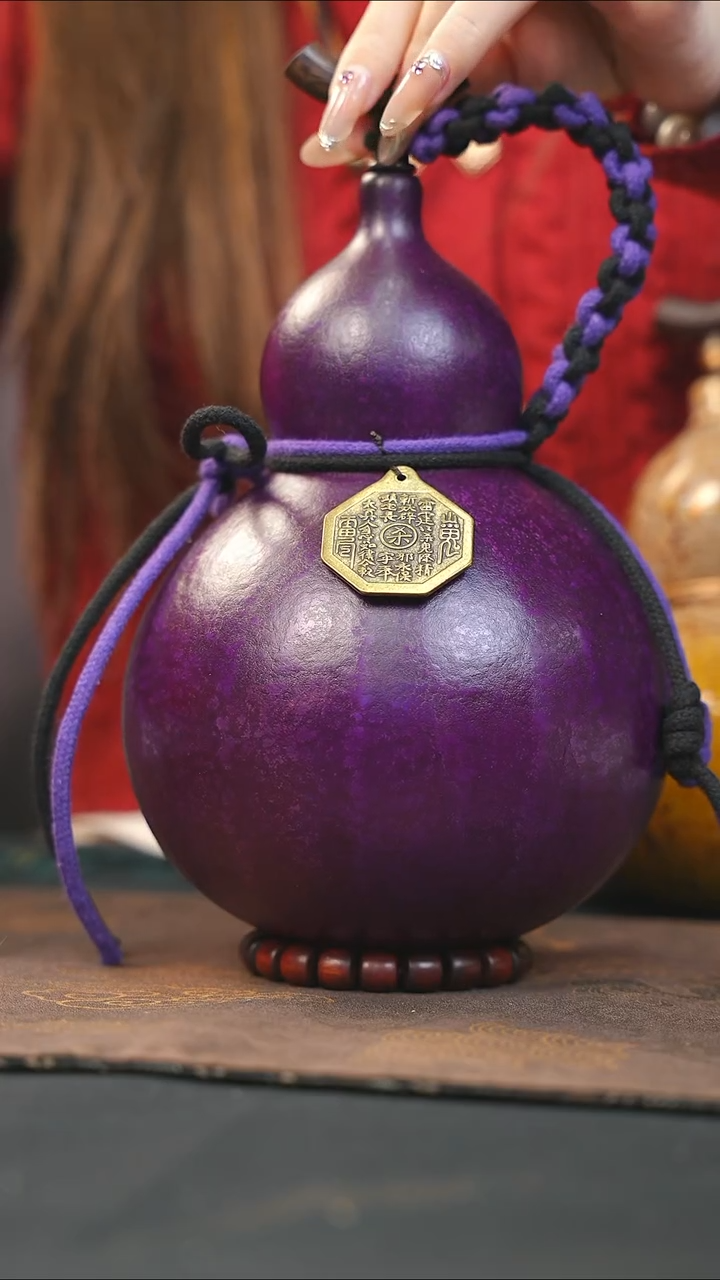 【闪购商品】WG145大漆酒葫芦不包手串及旋转底座