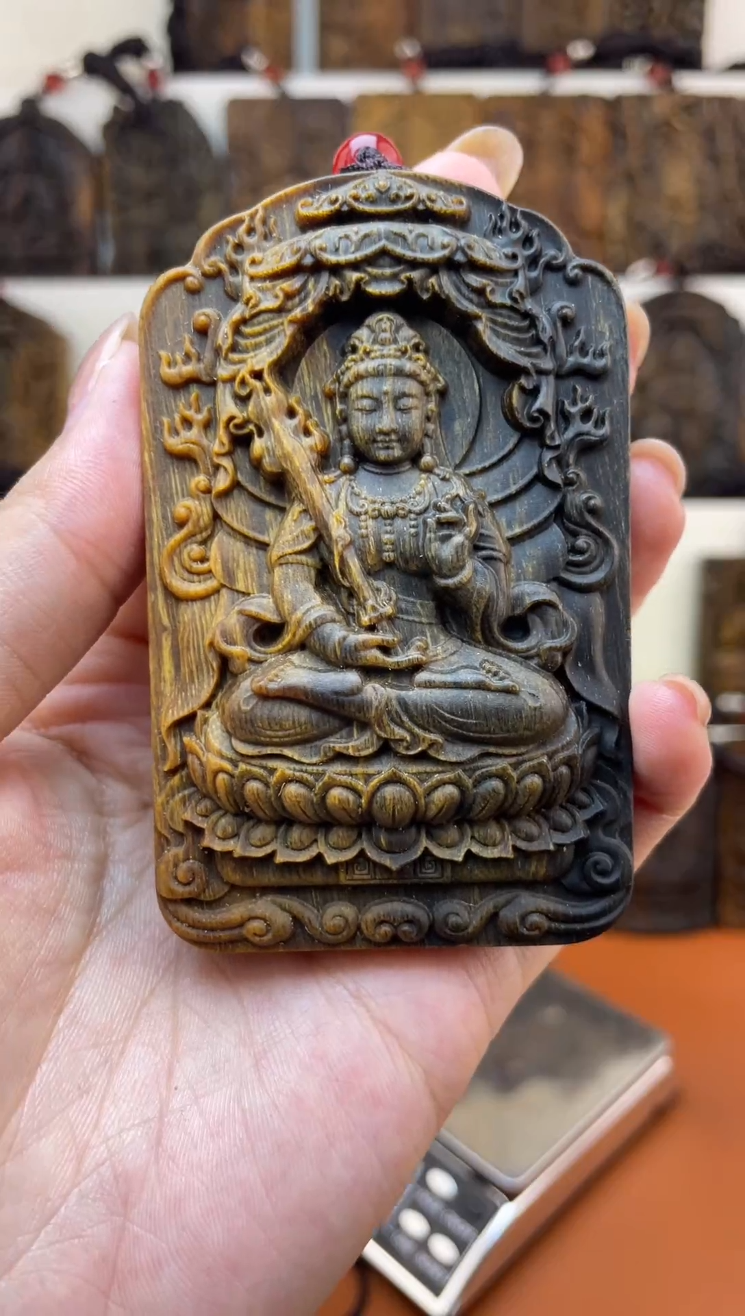 木木雕款芽庄 十二生肖（牛虎）守护 虚空8cm送养香瓶 