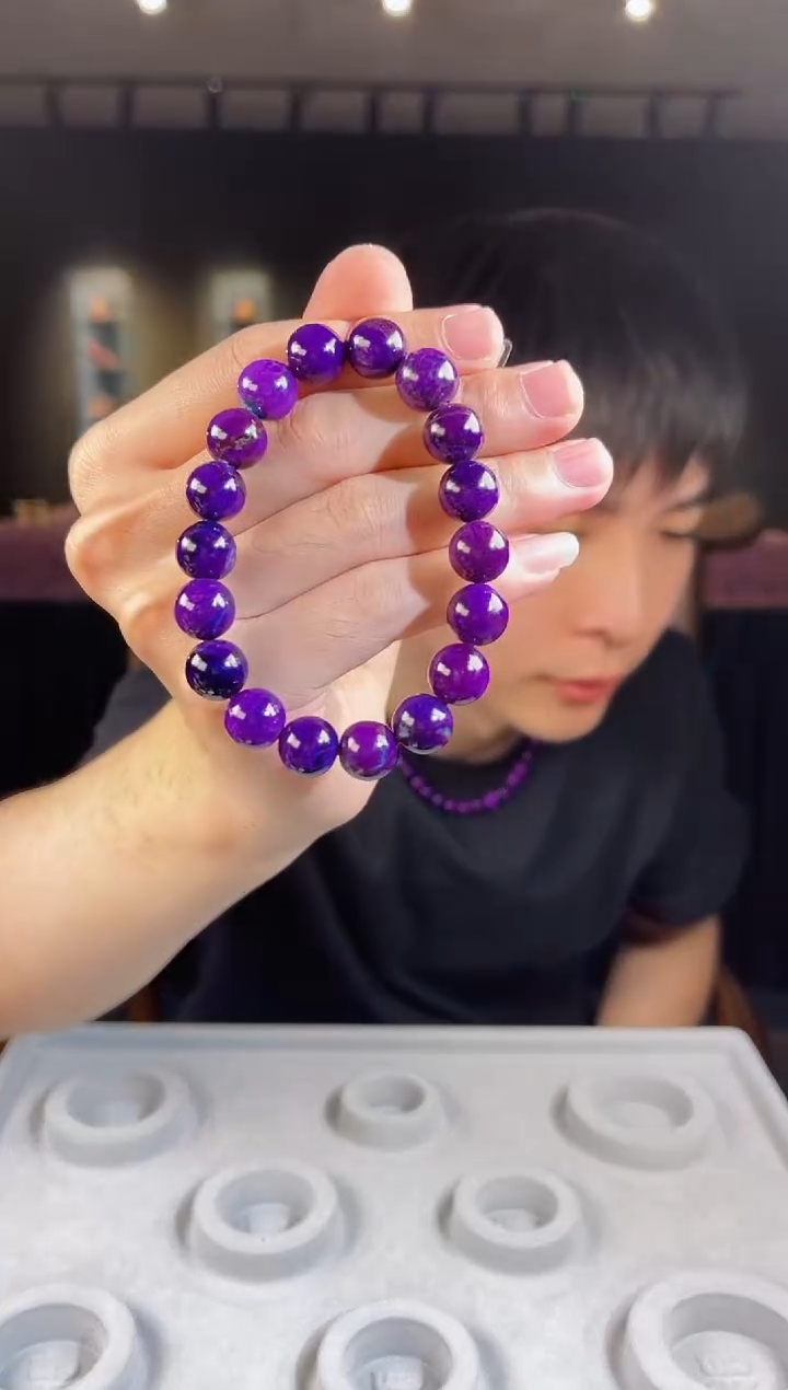 未镶嵌苏纪石（舒俱来）手串南非舒俱来老矿料