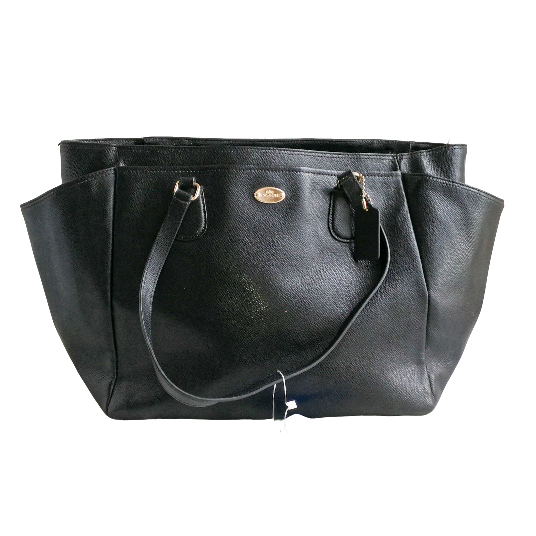 95新 COACH/蔻驰 Coach 黑色托特包 031419