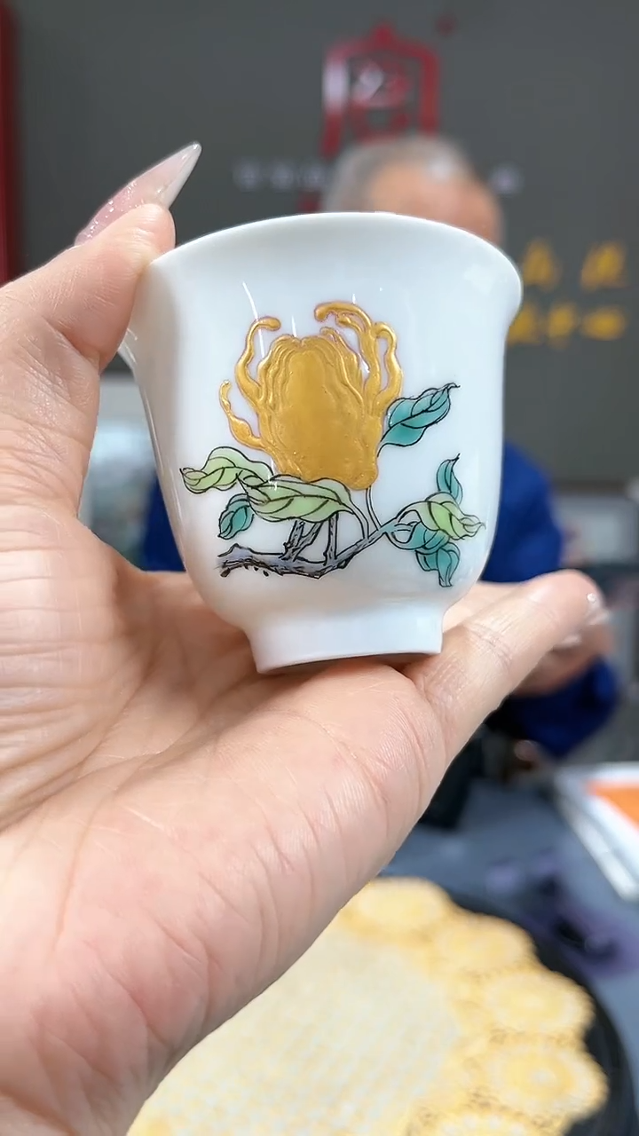 【闪购商品】官窑瓷画院450官窑瓷画院佛手铃铛杯