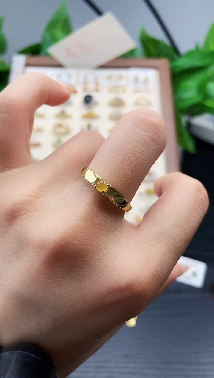 银S925镶嵌戒指翡翠12