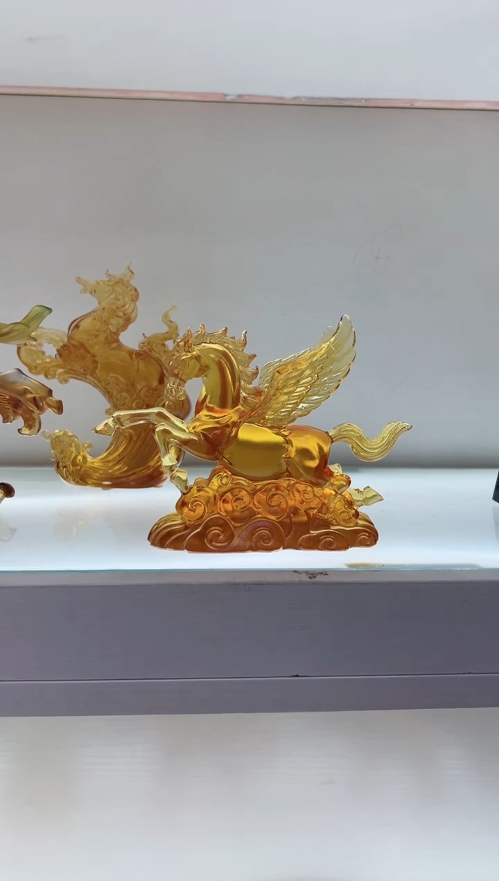 琉璃手工艺品古法琉璃飞马