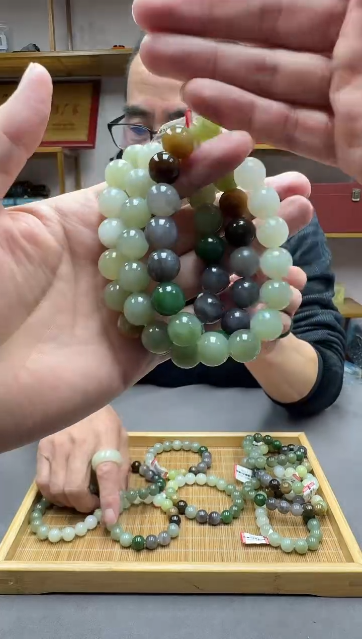 未镶嵌手链和田玉12多宝多样性发货·拍一发一