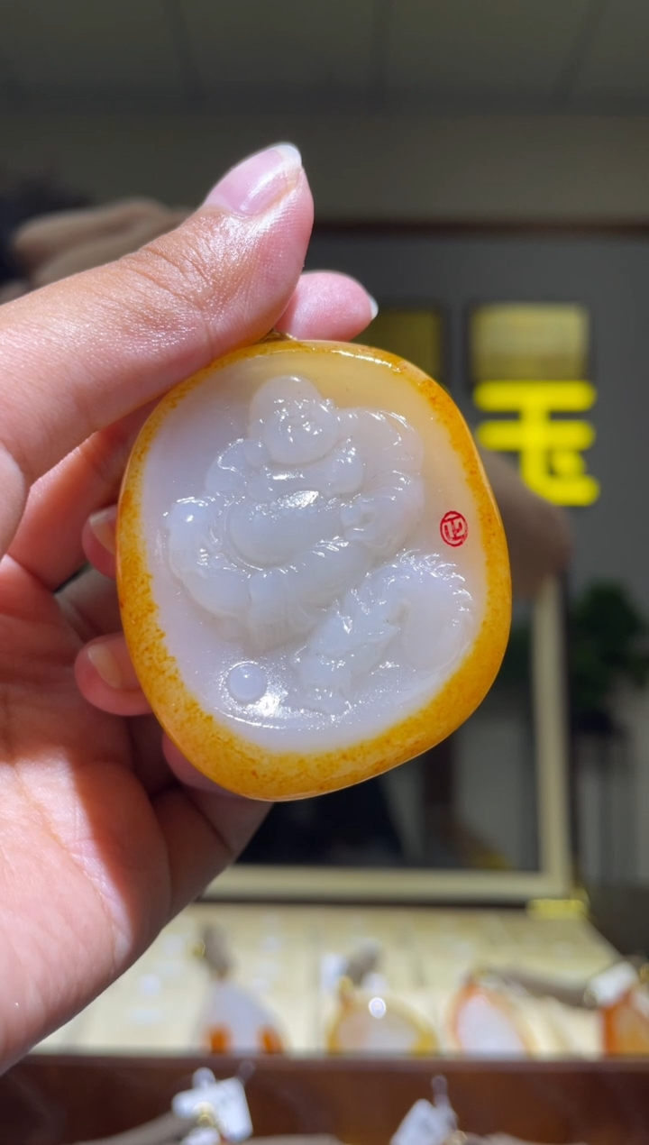 未镶嵌和田玉挂件京**际佛公