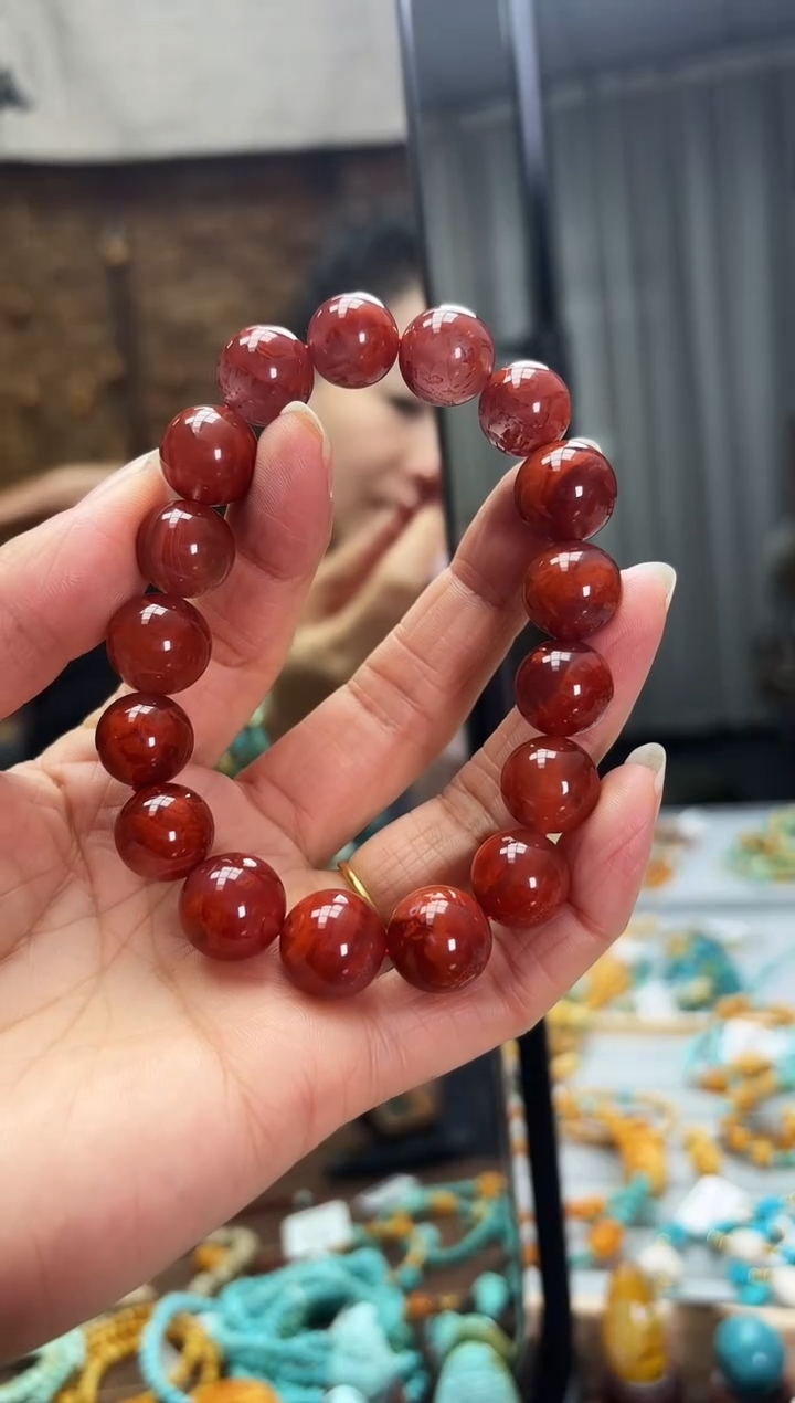 未镶嵌南红玛瑙手链手串
