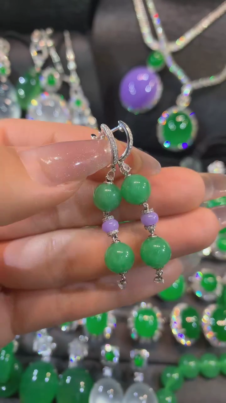 【闪购商品】翡翠耳饰未镶嵌耳饰