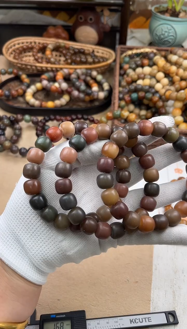 手串菩提根/象牙果a143 卡13 干磨莫奈微瑕福利