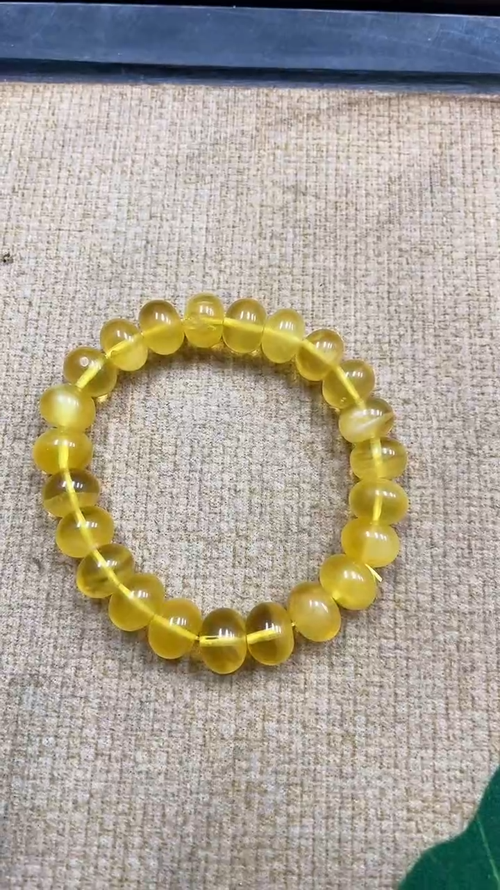 裸石蜜蜡未镶嵌鸡油黄蜜蜡算盘珠卡11手串假一赔十多样性发其一