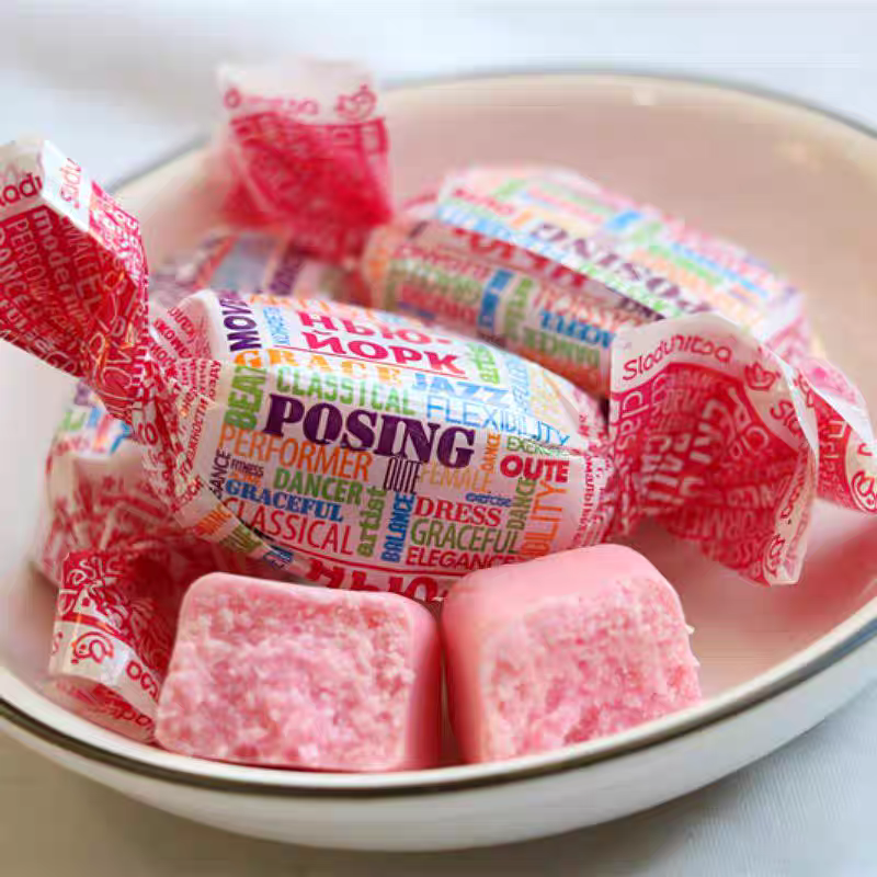 俄罗斯原装进口俄宝多斯拉都牌小鸟纽约糖双色香膏软水果冻软糖果