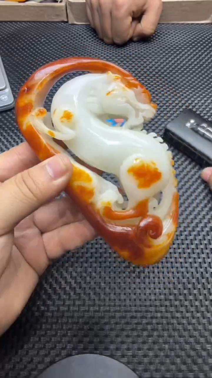 颈饰未镶嵌和田玉肉*龙14