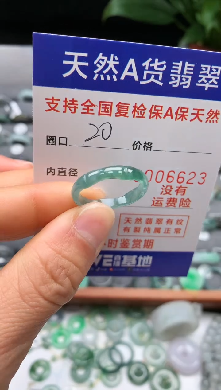 【闪购商品】翡翠戒指未镶嵌20号圈口6623