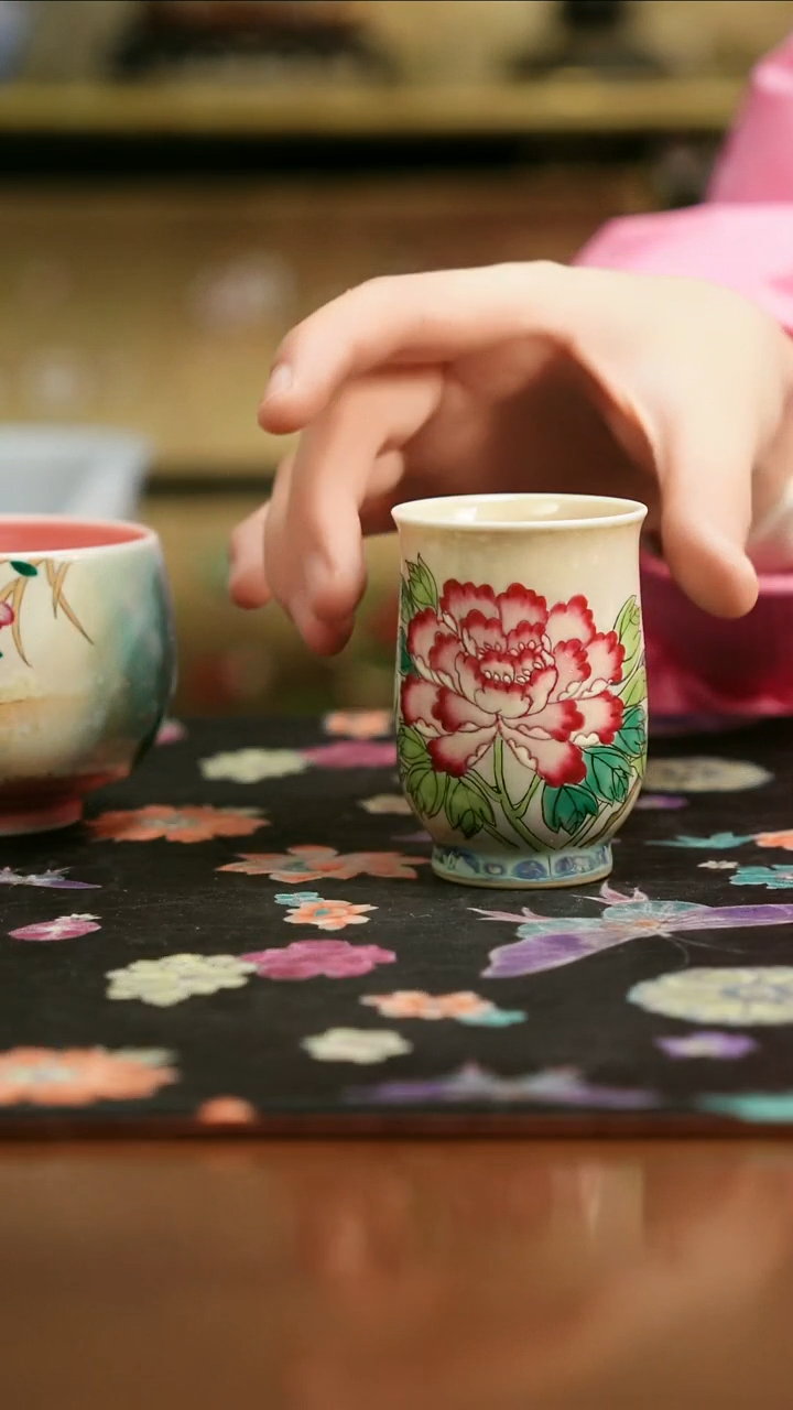 景德镇陶瓷杯碗柴烧多人