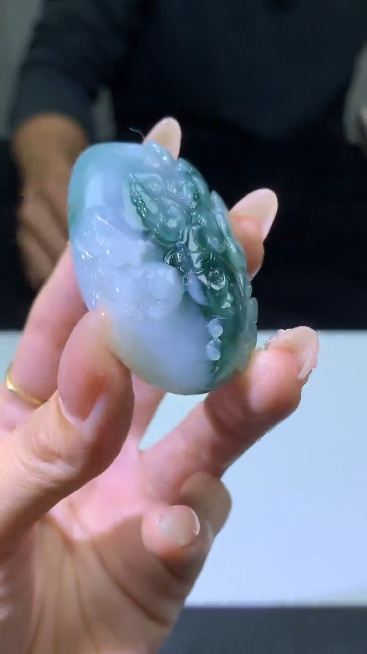 【闪购商品】定制翡翠未镶嵌002ee-毛货如意牌46