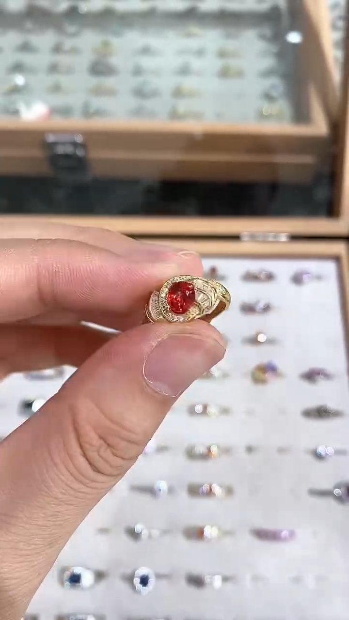 【闪购商品】蓝宝石戒指银S925镶嵌戒指