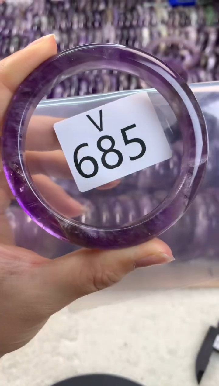 【闪购商品】水晶水晶手镯V未镶嵌685-60