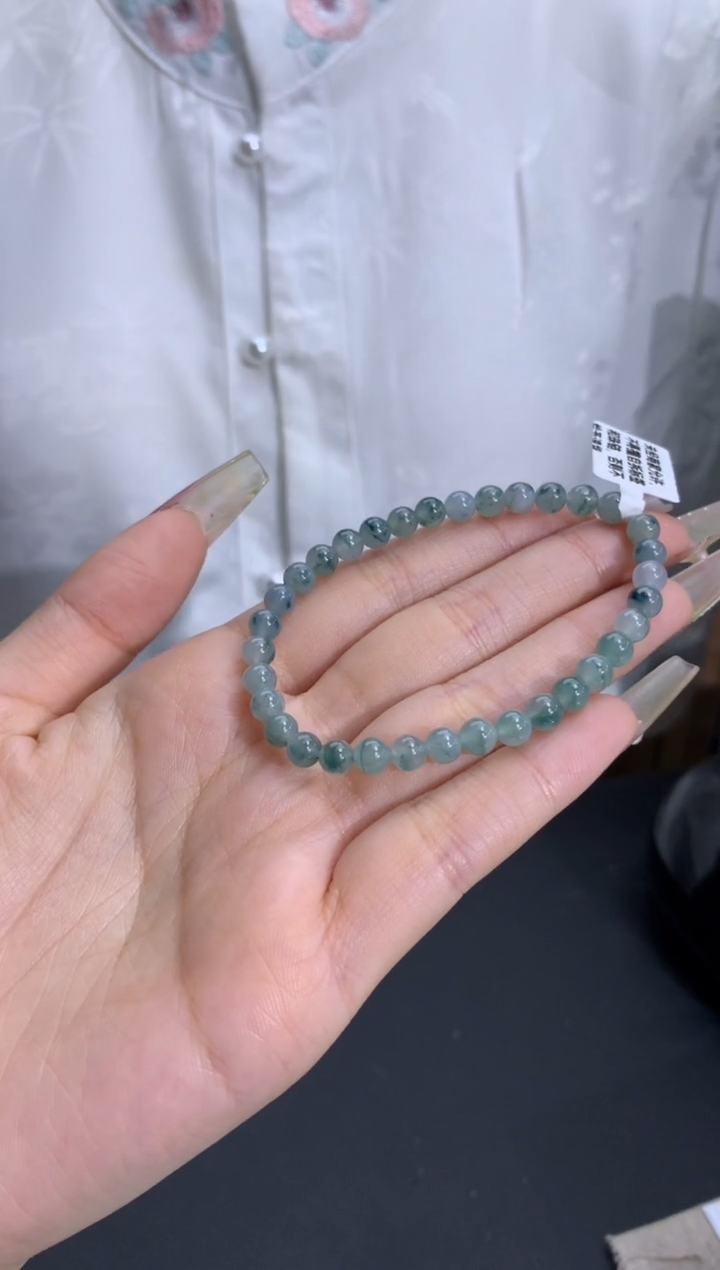 【闪购商品】翡翠手链未镶嵌卡5.2mm