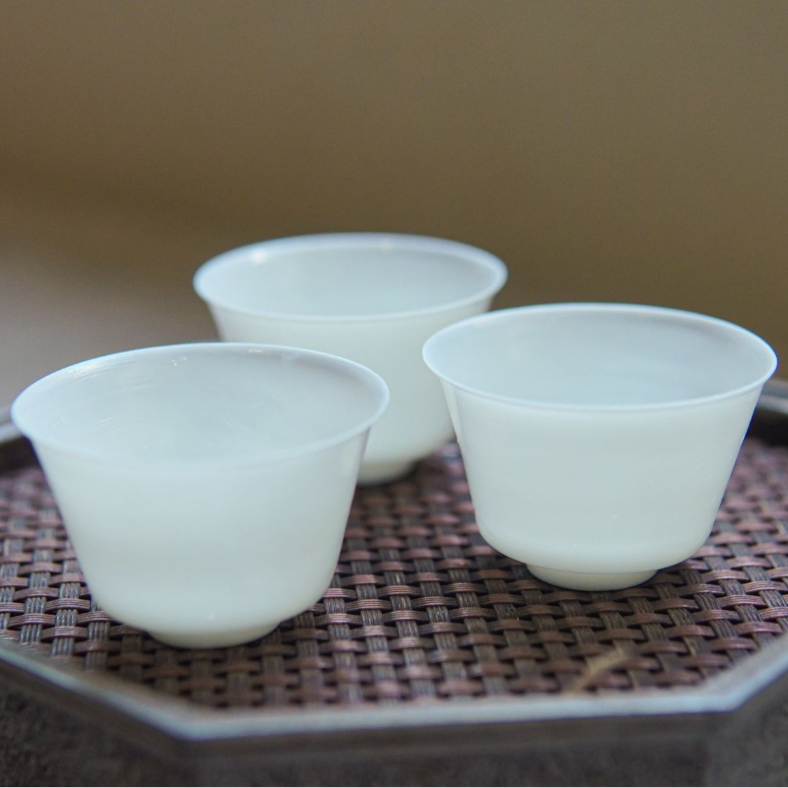 【工夫茶器】潮汕慕古薄胎杯 纯手工白瓷