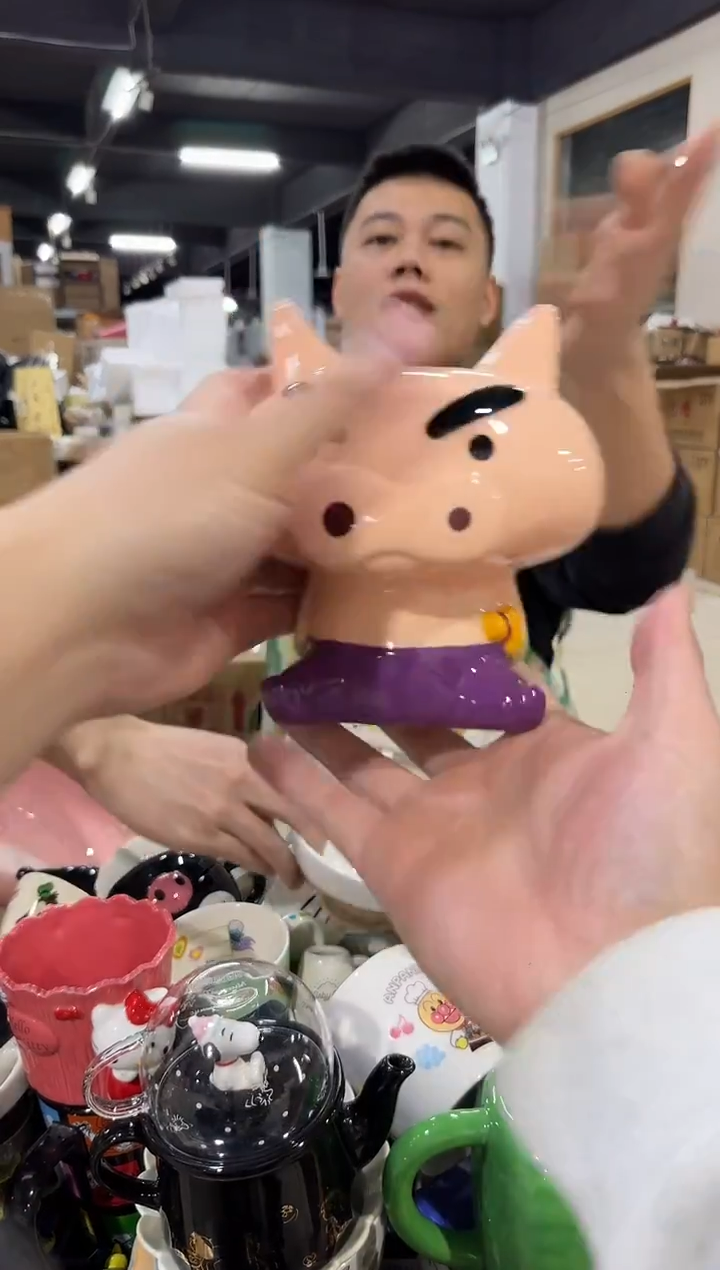 瓷片肥嘟嘟存钱罐