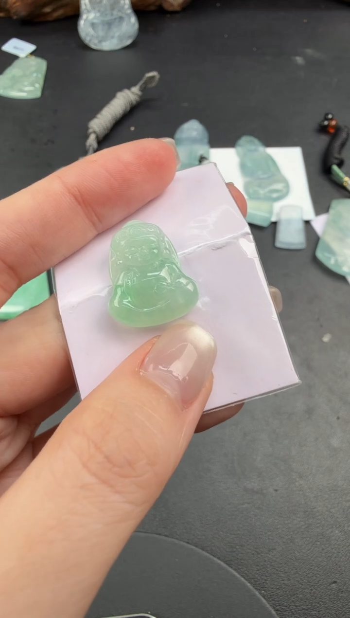 吊坠(不含链)未镶嵌翡翠烟****醒翡翠饰品-321