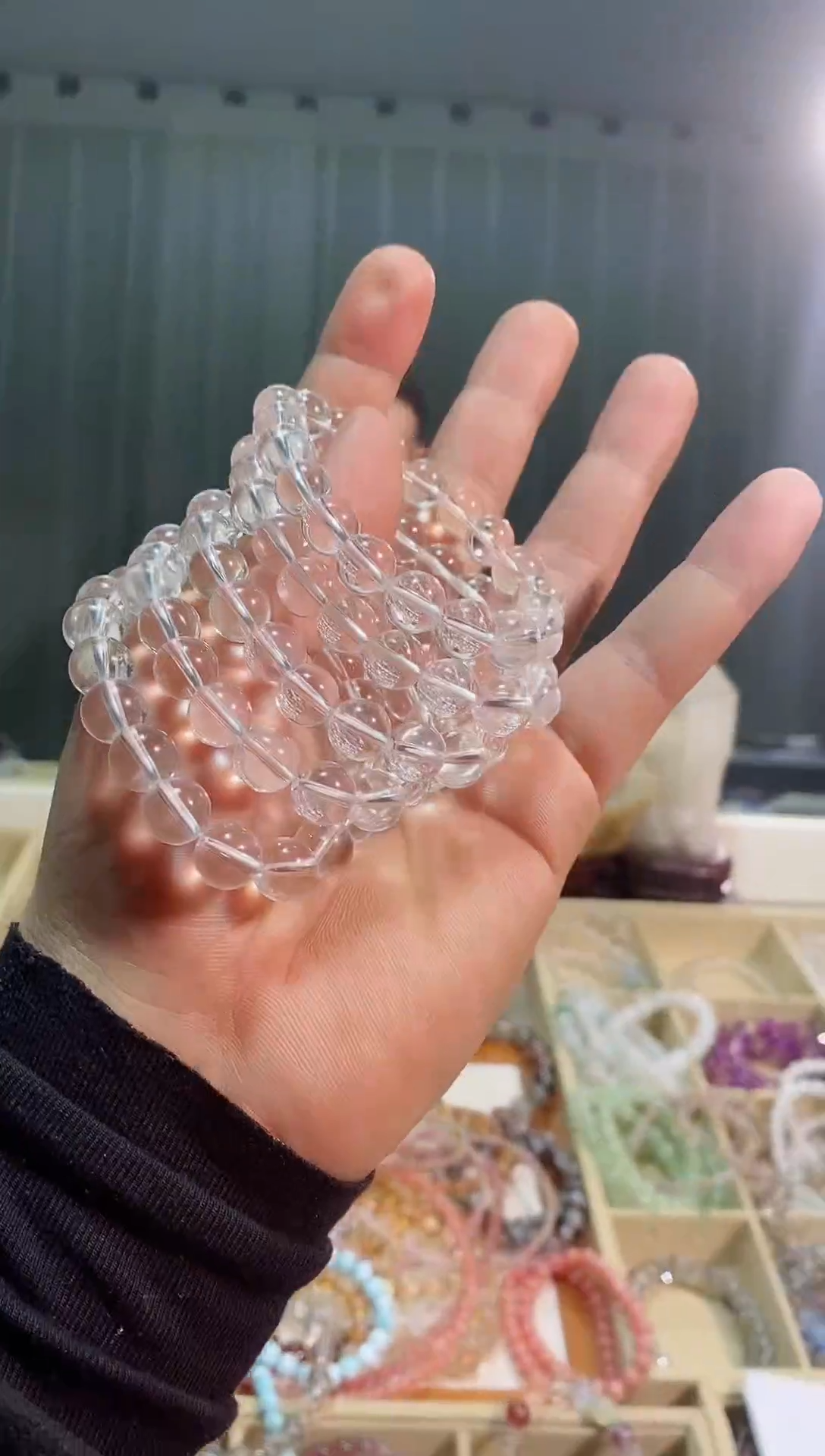 【闪购商品】水晶手链未镶嵌白水晶9m+（多样性发其一）