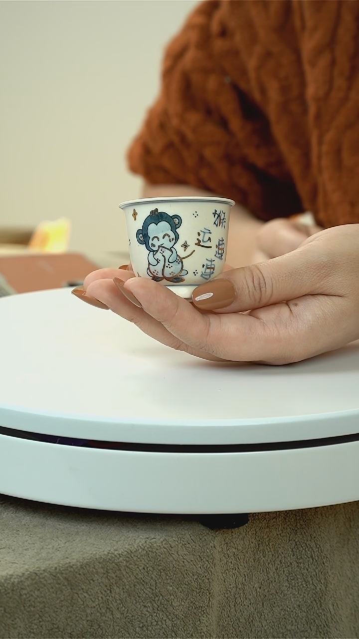 杯李*【新】十二生肖青花杯-小猴