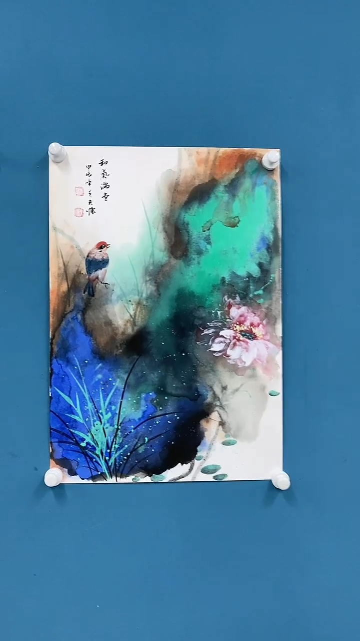 【闪购商品】国画1.12-王夫怀四尺三开花鸟11