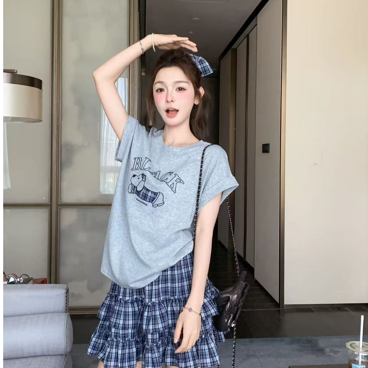 《每天上新合集》APM泡菜国原单 夏季小众韩货T恤裙子套装女