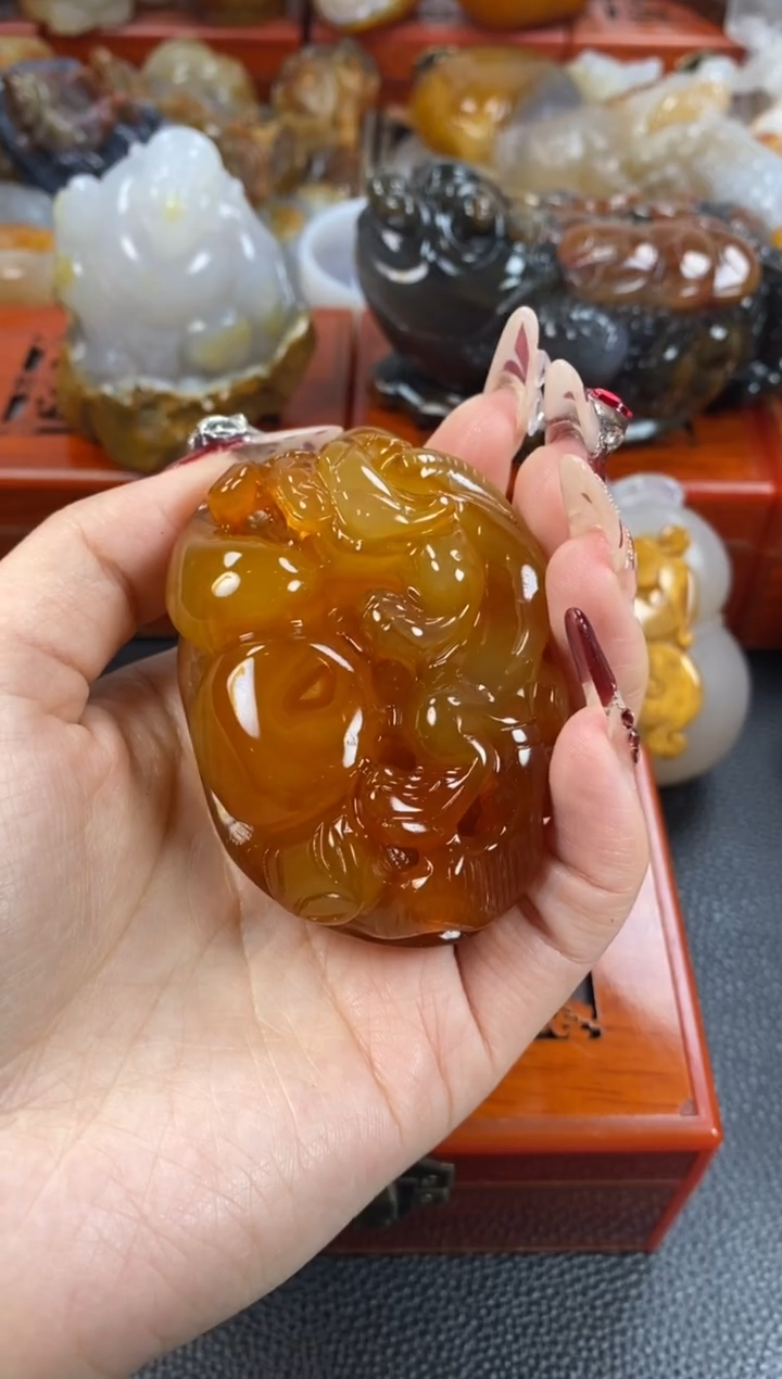 【闪购商品】玛瑙/玉髓手把未镶嵌1